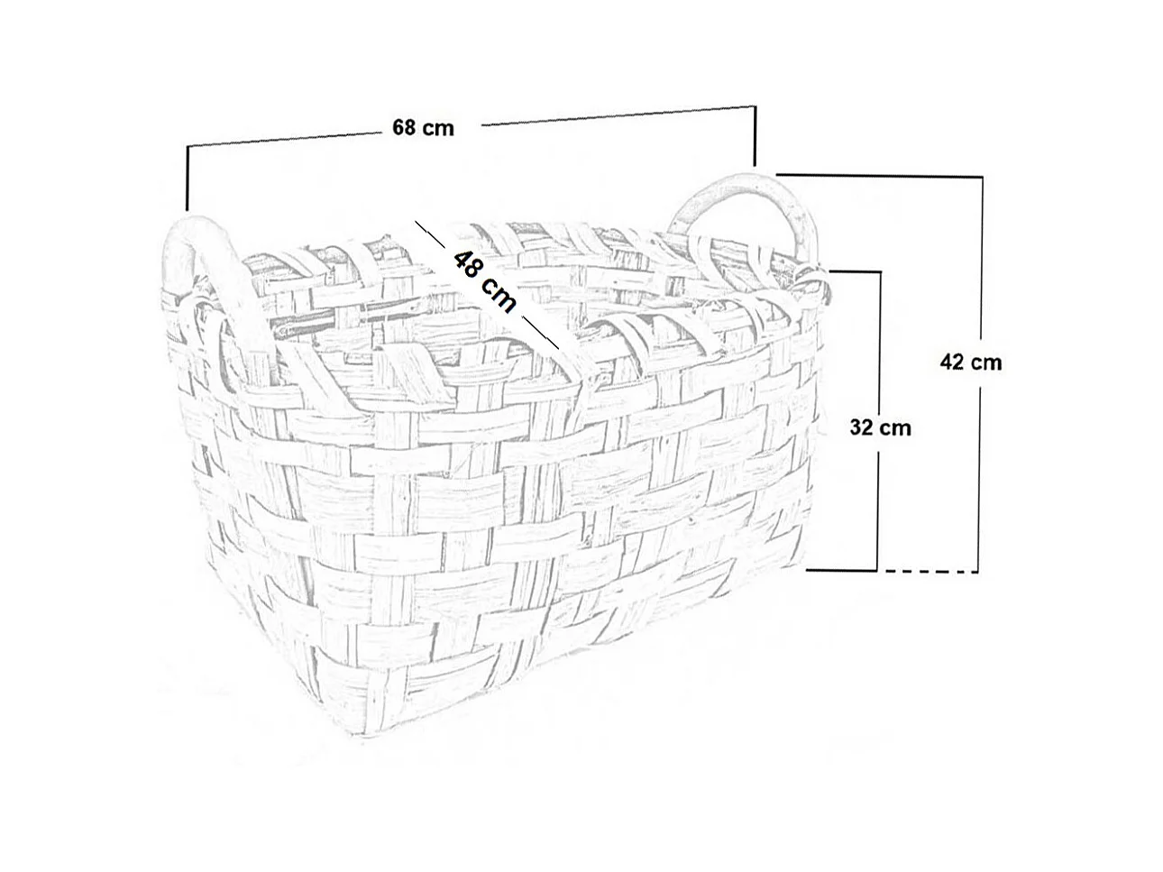 Panier porte-bûches panier porte-granulés sac en bois et granulés 68 cm