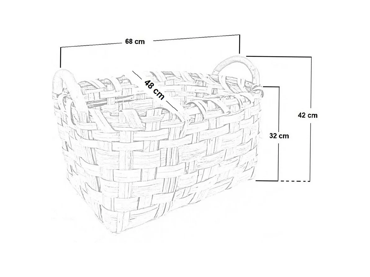 Panier porte-bûches panier porte-granulés sac en bois et granulés 68 cm