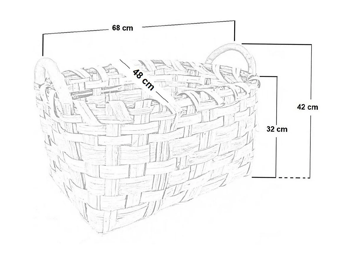 Panier porte-bûches panier porte-granulés sac en bois et granulés 68 cm