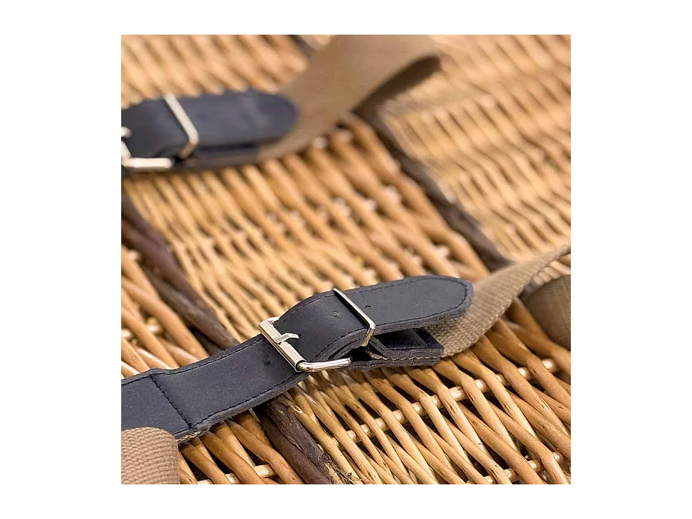 Panier en osier collection gerla grand avec bandoulières 52 cm x 38 cm h 48