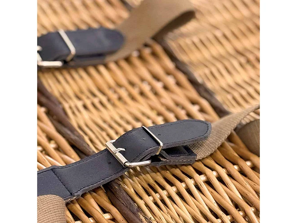 Panier en osier collection gerla grand avec bandoulières 52 cm x 38 cm h 48