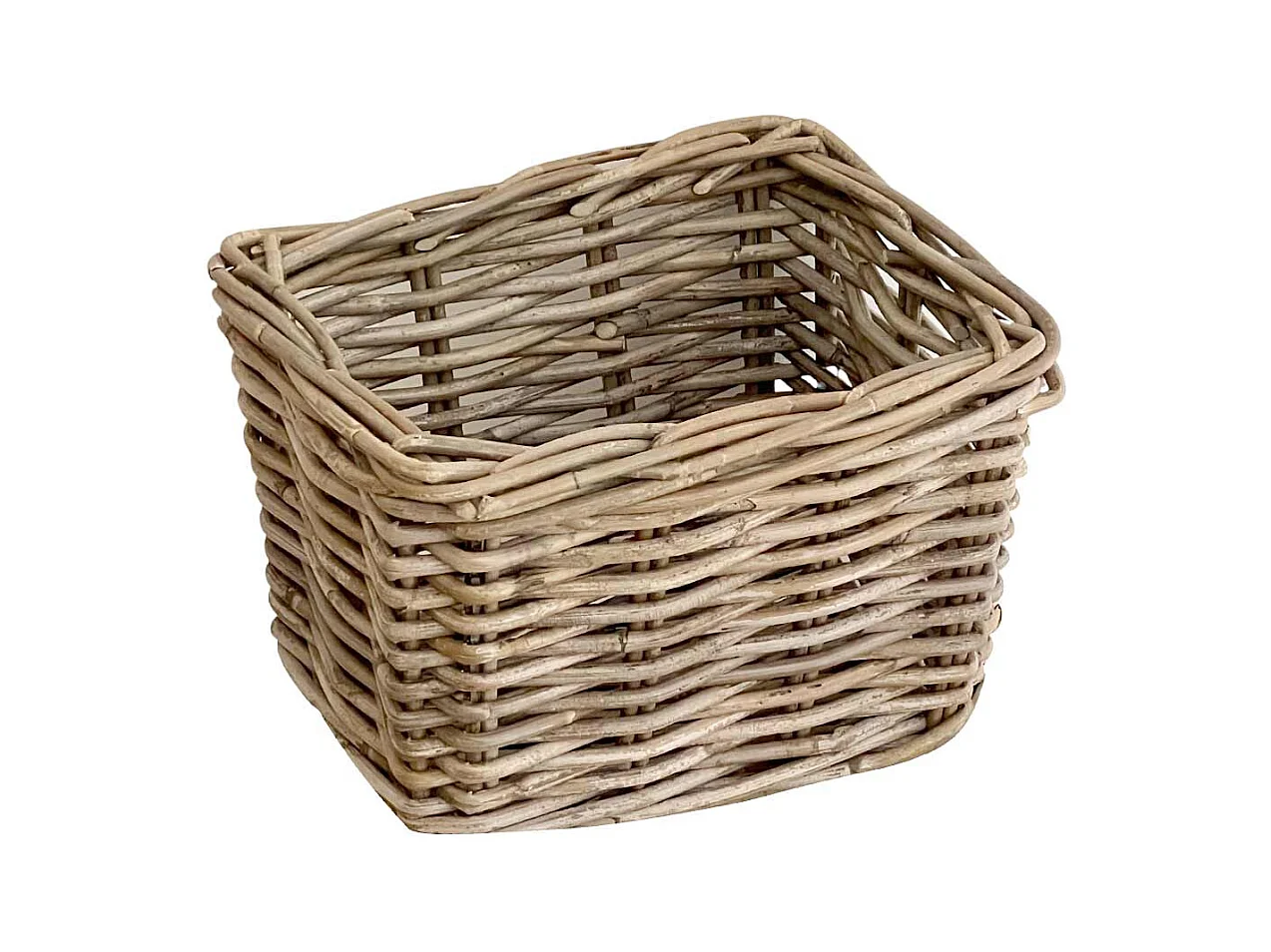 Petit panier en rotin véritable bois de kabu cm 27 x 21 h 24 cm