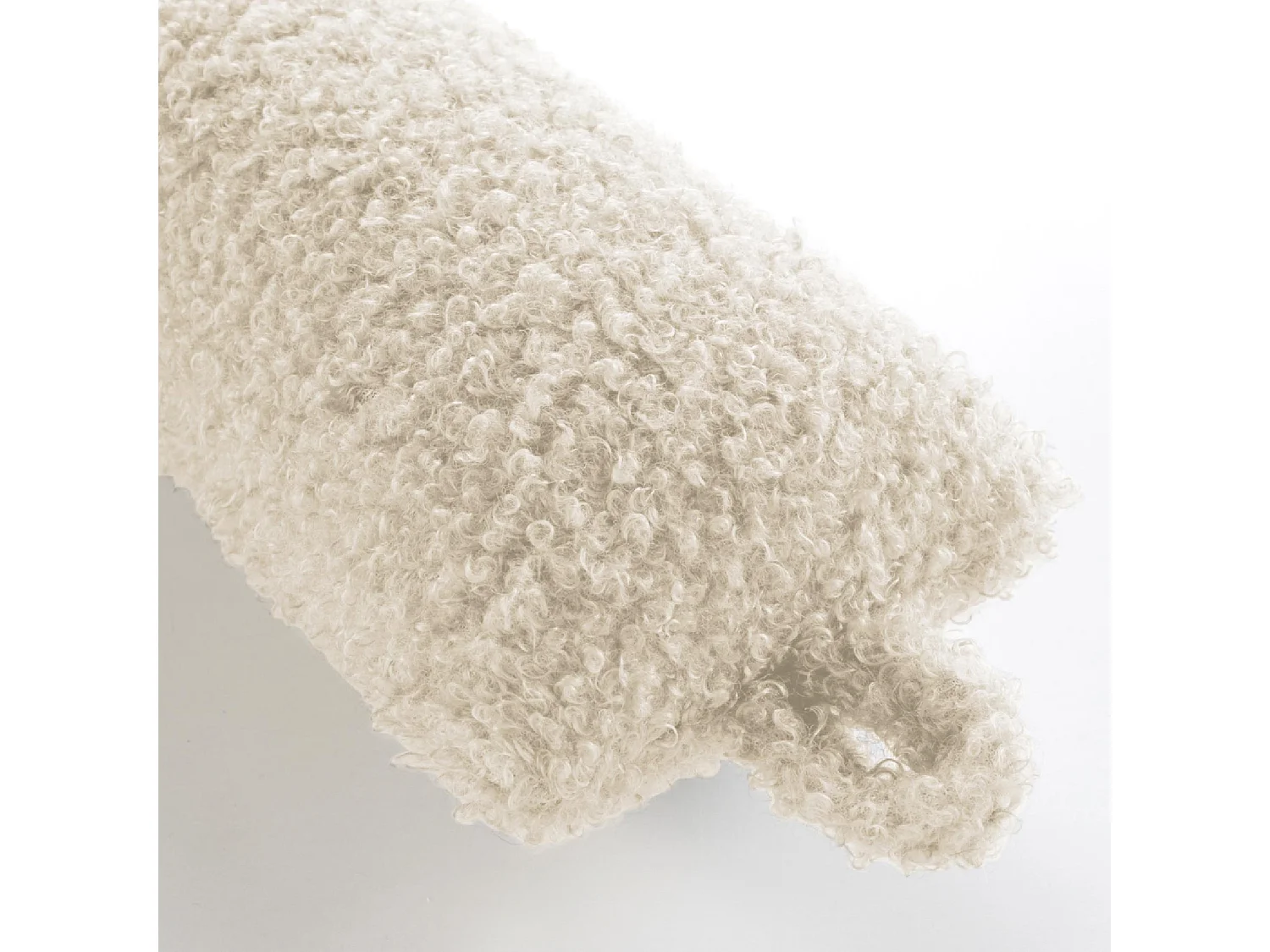 Boudin Bas de Porte Bouclette "Wooly" 80cm Naturel