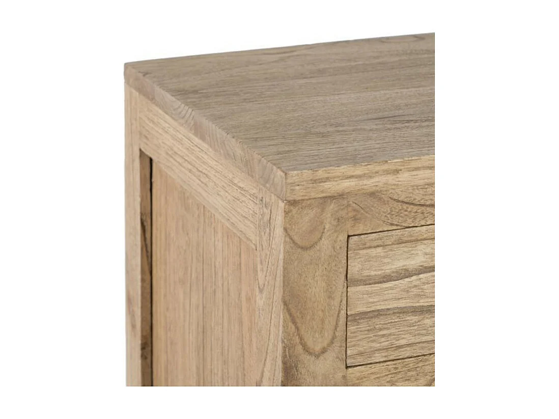 Table de chevet Haute 5 tiroirs Bois Naturel - MARGUERIT