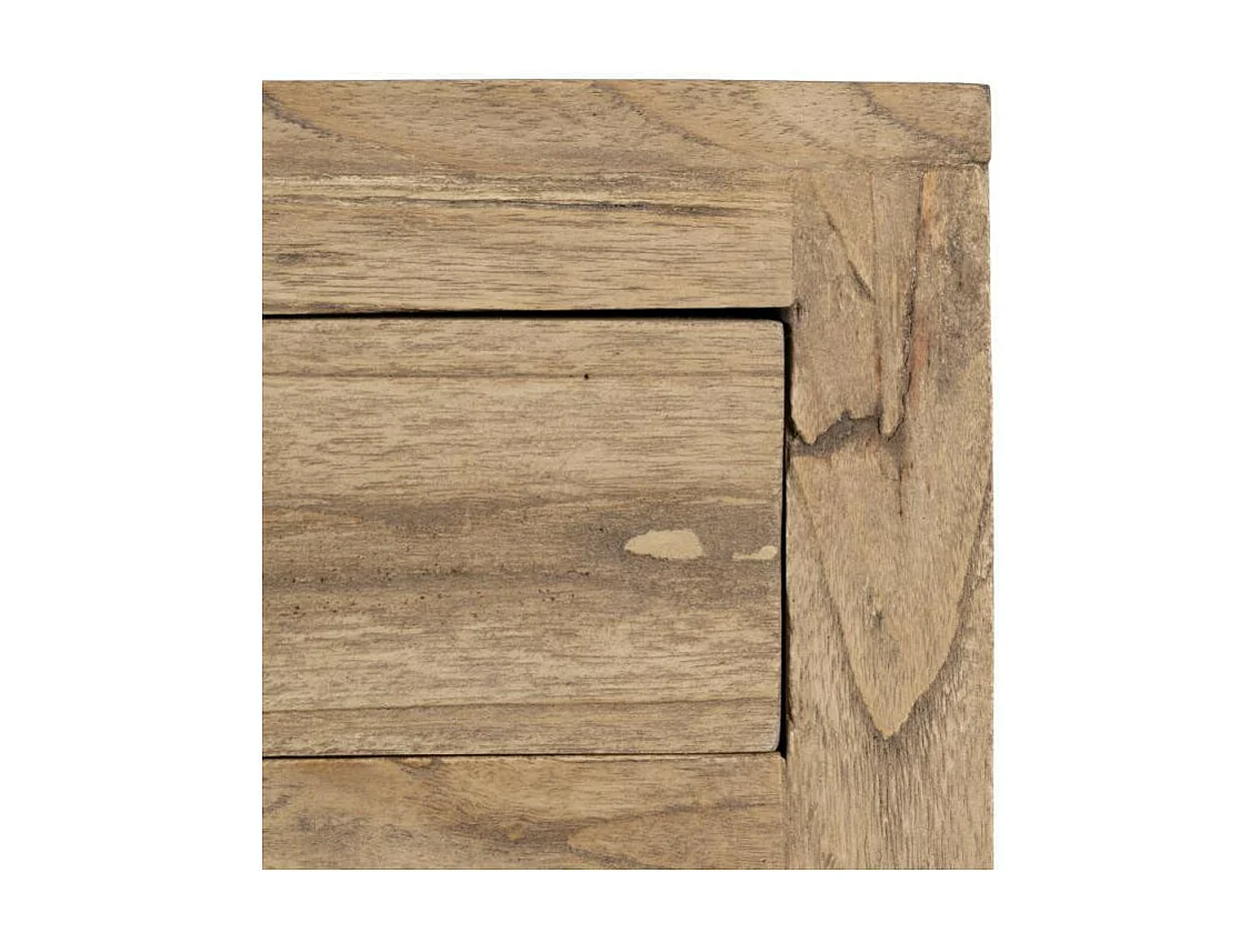 Table de chevet Haute 5 tiroirs Bois Naturel - MARGUERIT