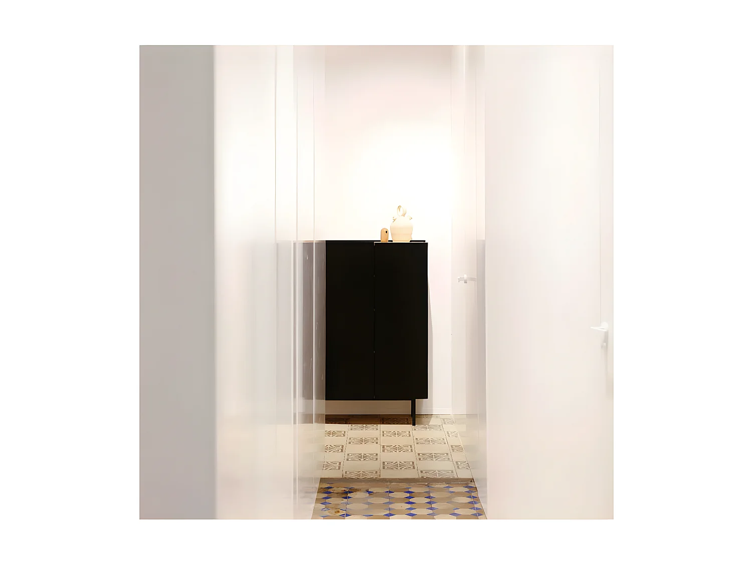 Meuble bar 3 portes Noir/Chêne - TEULAT ARISTA