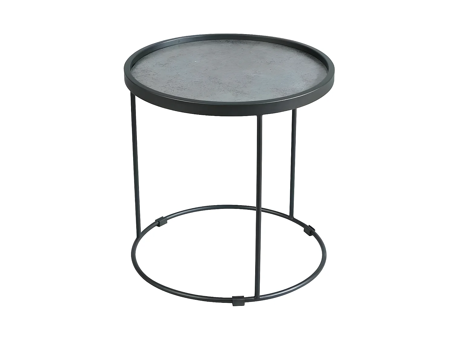 Bout de canapé anthracite mat Taille M - JANIE