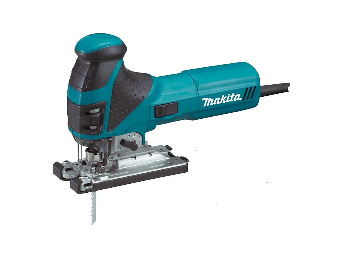 trade shop - makita 4351t professionelle stichsäge 720w blätter und koffer makpac -