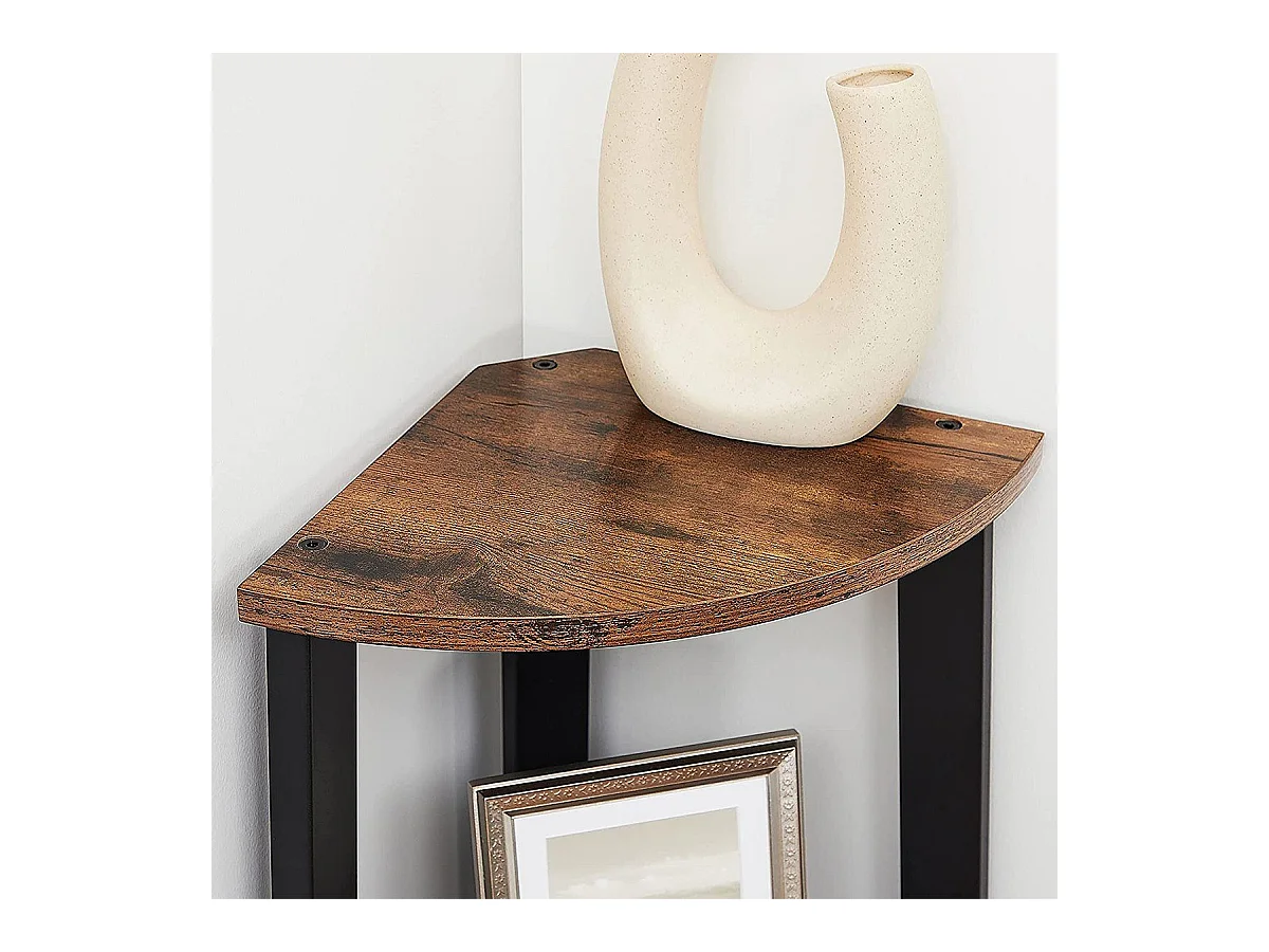 Industriële hoekplank met 4 niveaus - L48,5 x H125 cm