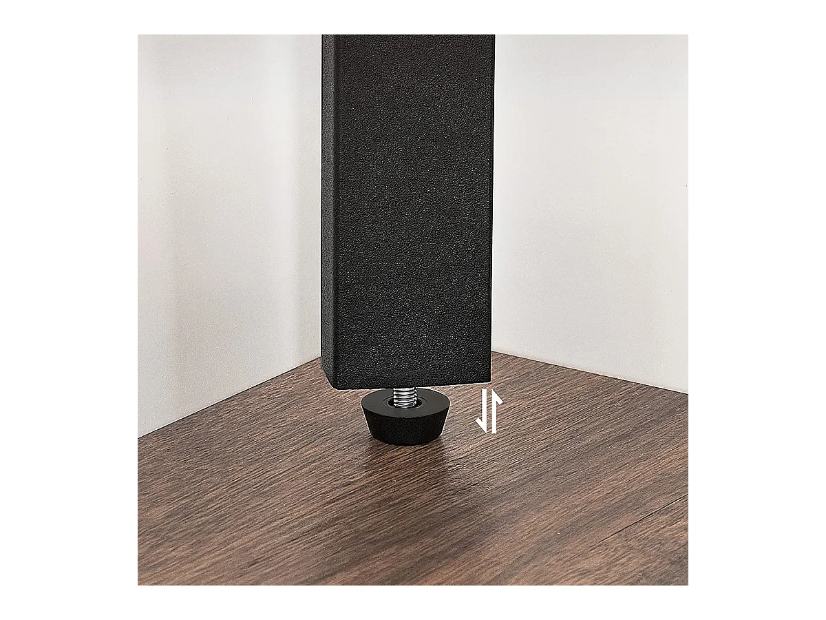 Industriële hoekplank met 4 niveaus - L48,5 x H125 cm