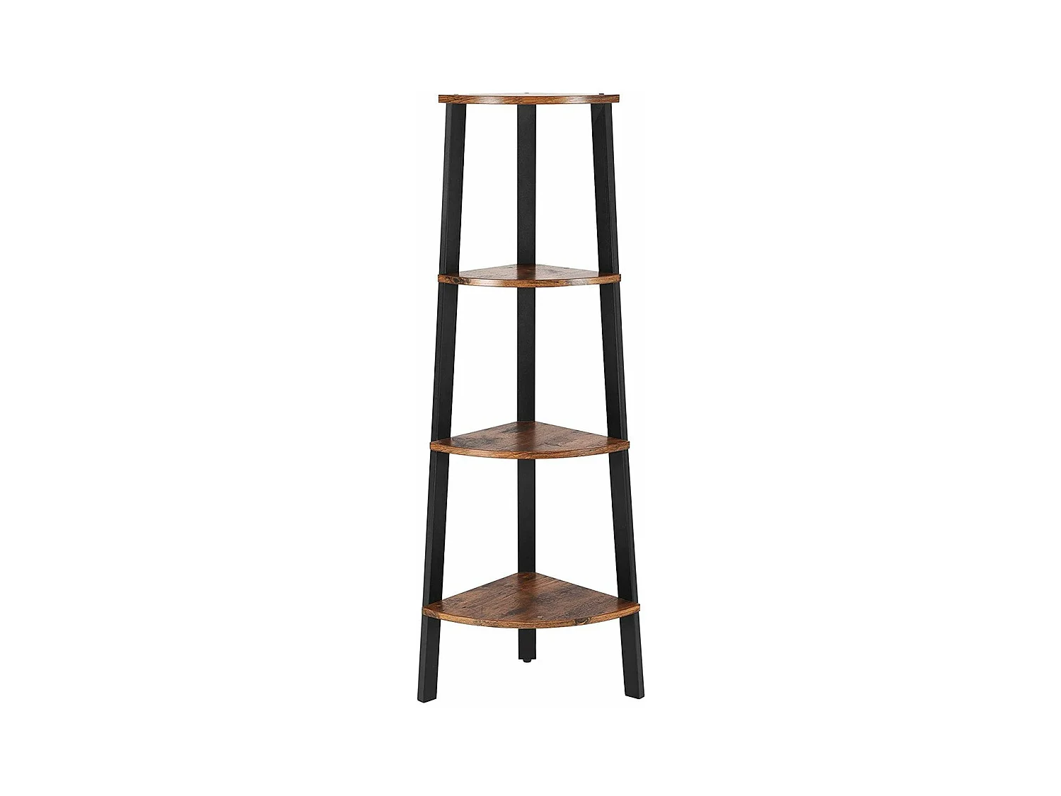 Étagère d'angle industrielle à 4 niveaux - L48,5 x H125 cm