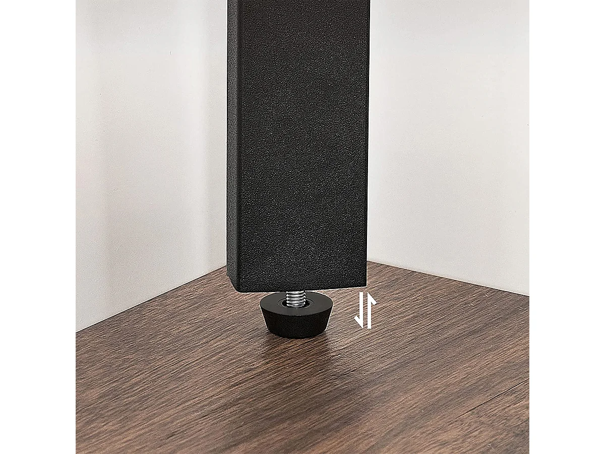 Étagère d'angle industrielle à 4 niveaux - L48,5 x H125 cm