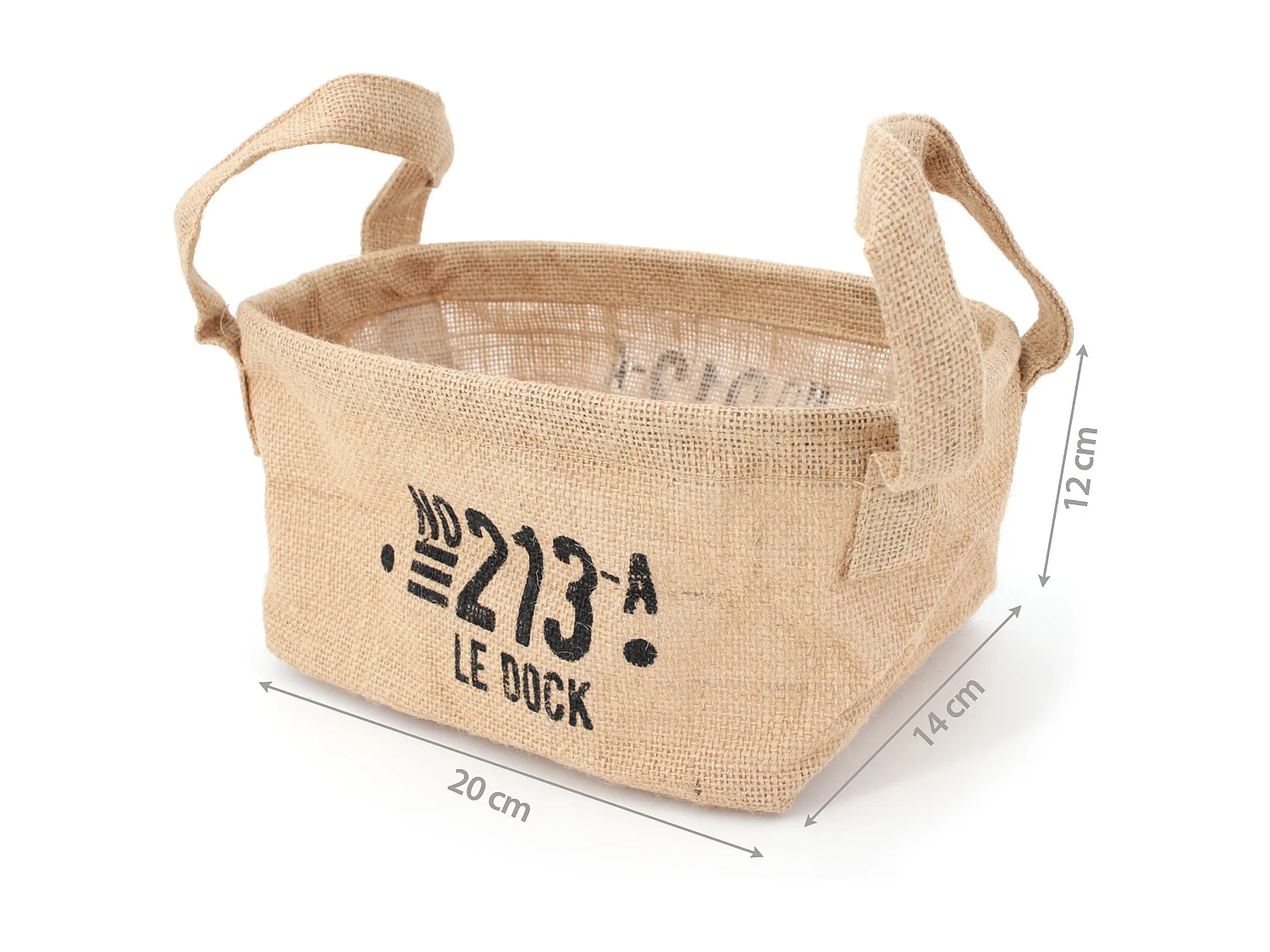 Panier de rangement 4L en jute beige 213 LE DOCK