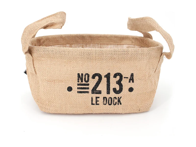 Panier de rangement 4L en jute beige 213 LE DOCK