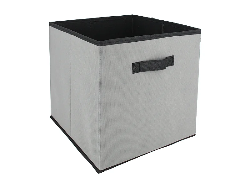 Cube de rangement cartonnée 27L gris