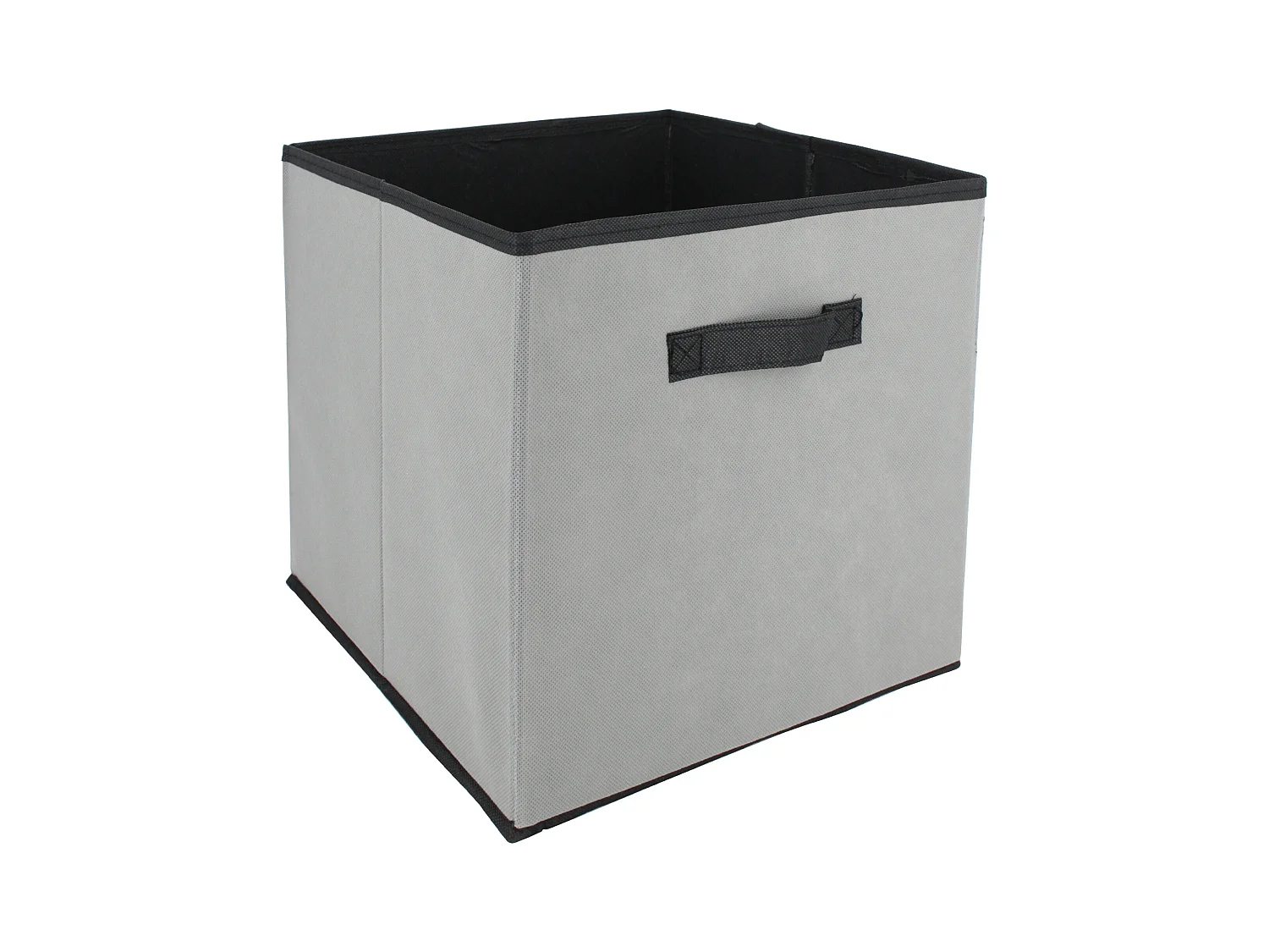 Cube de rangement cartonnée 27L gris