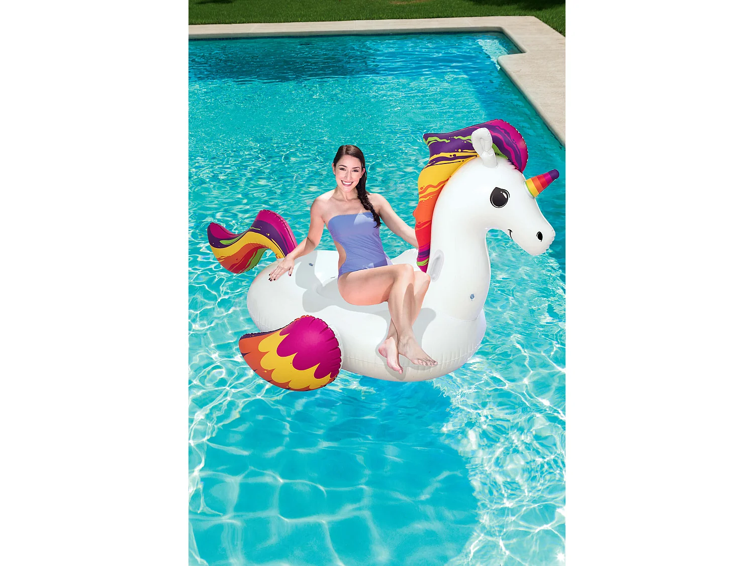 Licorne à chevaucher - 224 x 164 cm