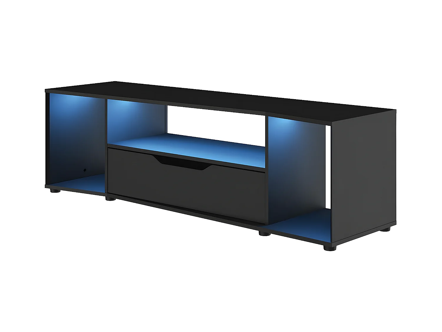 Meuble TV gamer Hack - L163 x H48 x P45 cm