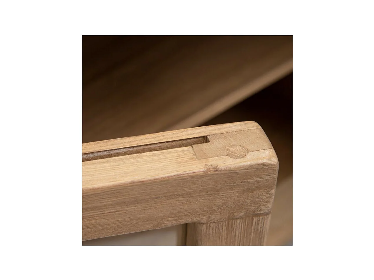 Meuble TV 4 portes Bois d'orme massif - IMANI