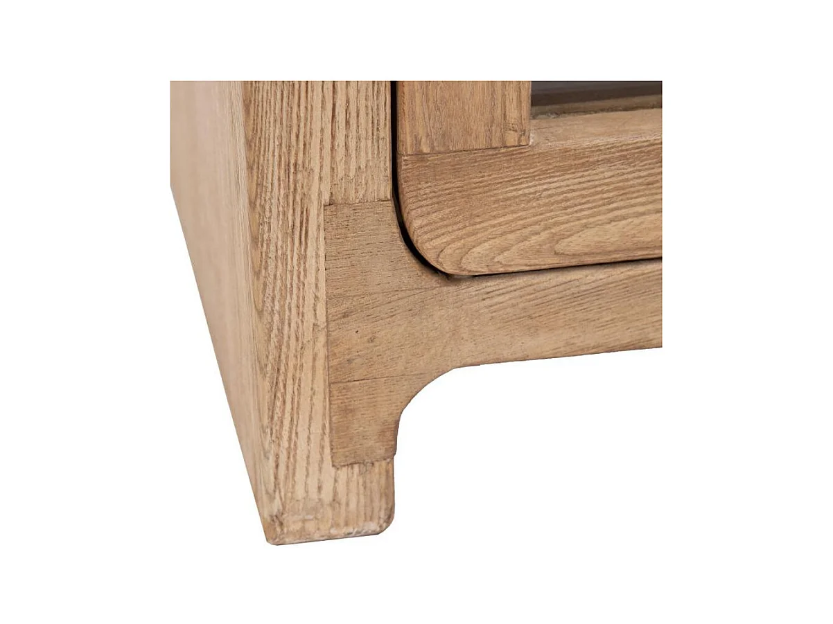 Meuble TV 4 portes Bois d'orme massif - IMANI