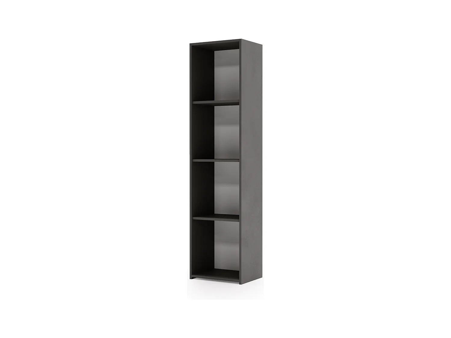 Bibliothèque avec porte loni 40x160 cm - gris
