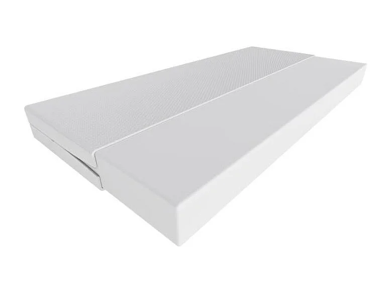 DUBI - Lit cabane pour enfant 80 x 160 cm naturel avec sommier, barrières de sécurité et matelas