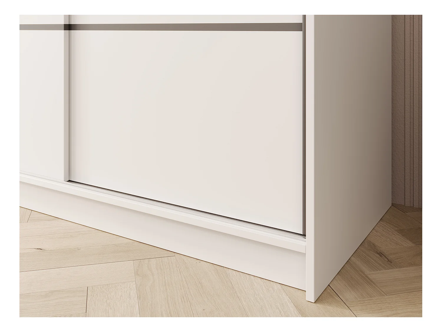 Armoire Roberto (200cm)/portes coulissantes/Blanc