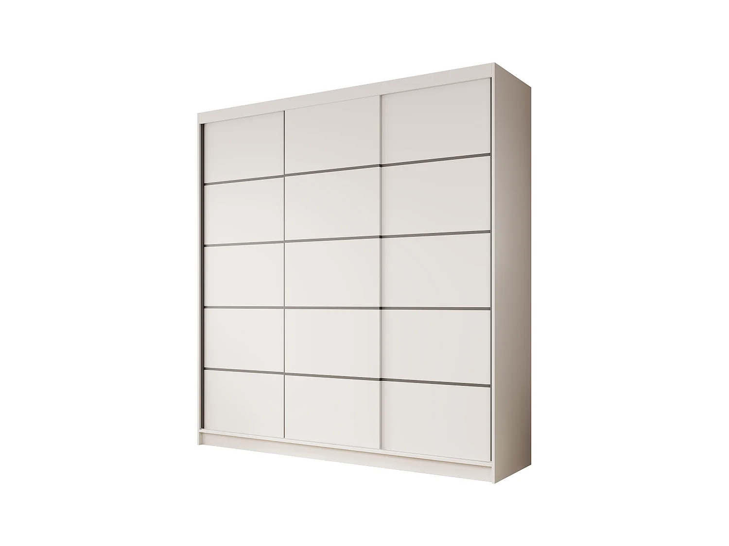 Armoire Roberto (200cm)/portes coulissantes/Blanc