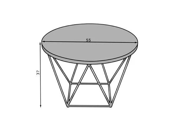 Couchtisch Lian Premium/Metall&Sperrholz/Gold&Weiss