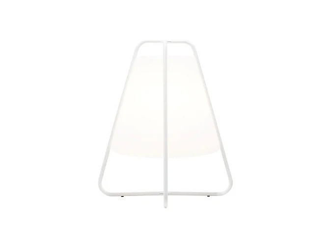 Wiederaufladbare LED-Lampe „Zafferano Teepee“ - Touch, für Innen- und Außenbereich, IP65, modernes Design, kabellos, weiß