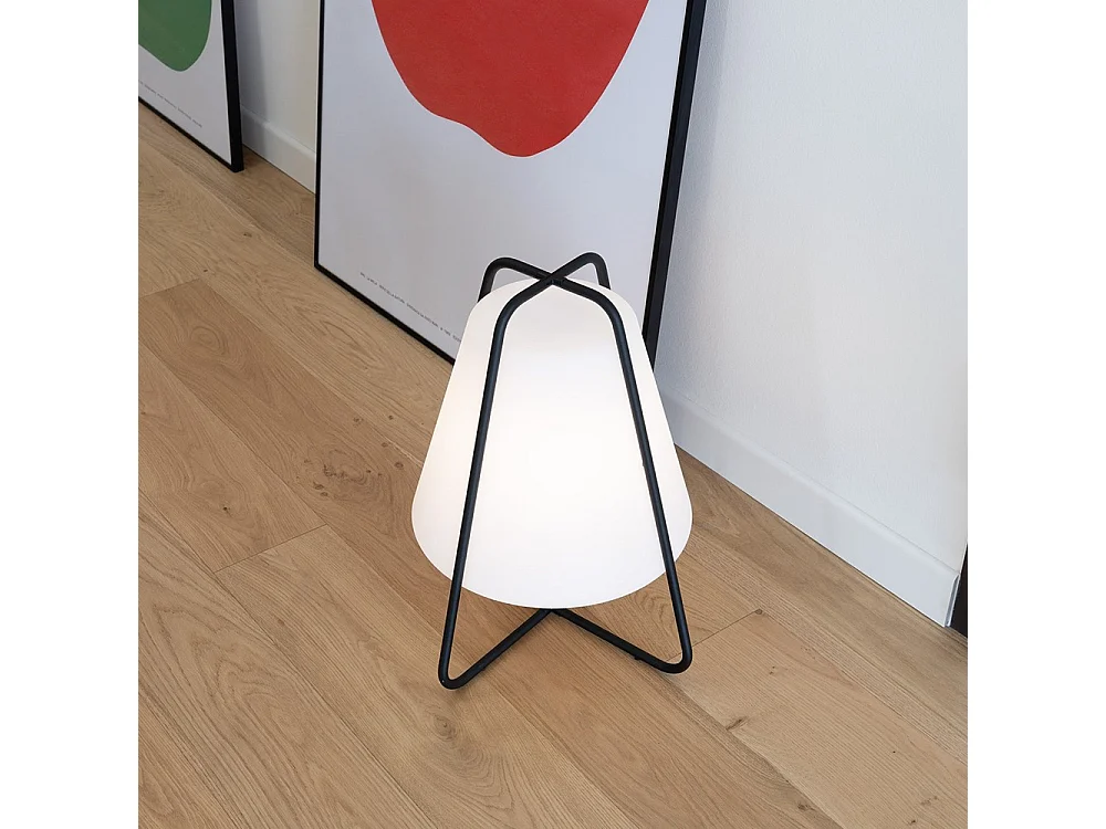 Led-lamp Tipi Zafferano Oplaadbaar - Aanraakgevoelig, Binnen en Buiten IP65, Modern Design Zonder Draden Wit