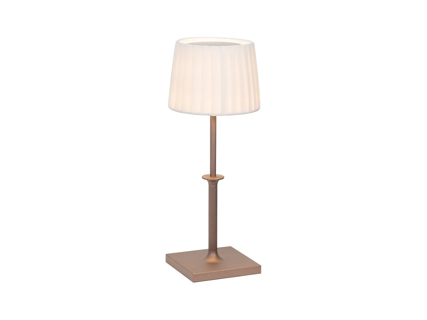 Poldina Classic Zafferano LED-Touch-Dimmer, wiederaufladbare Tischlampe - elegantes kabelloses Design, Bronze