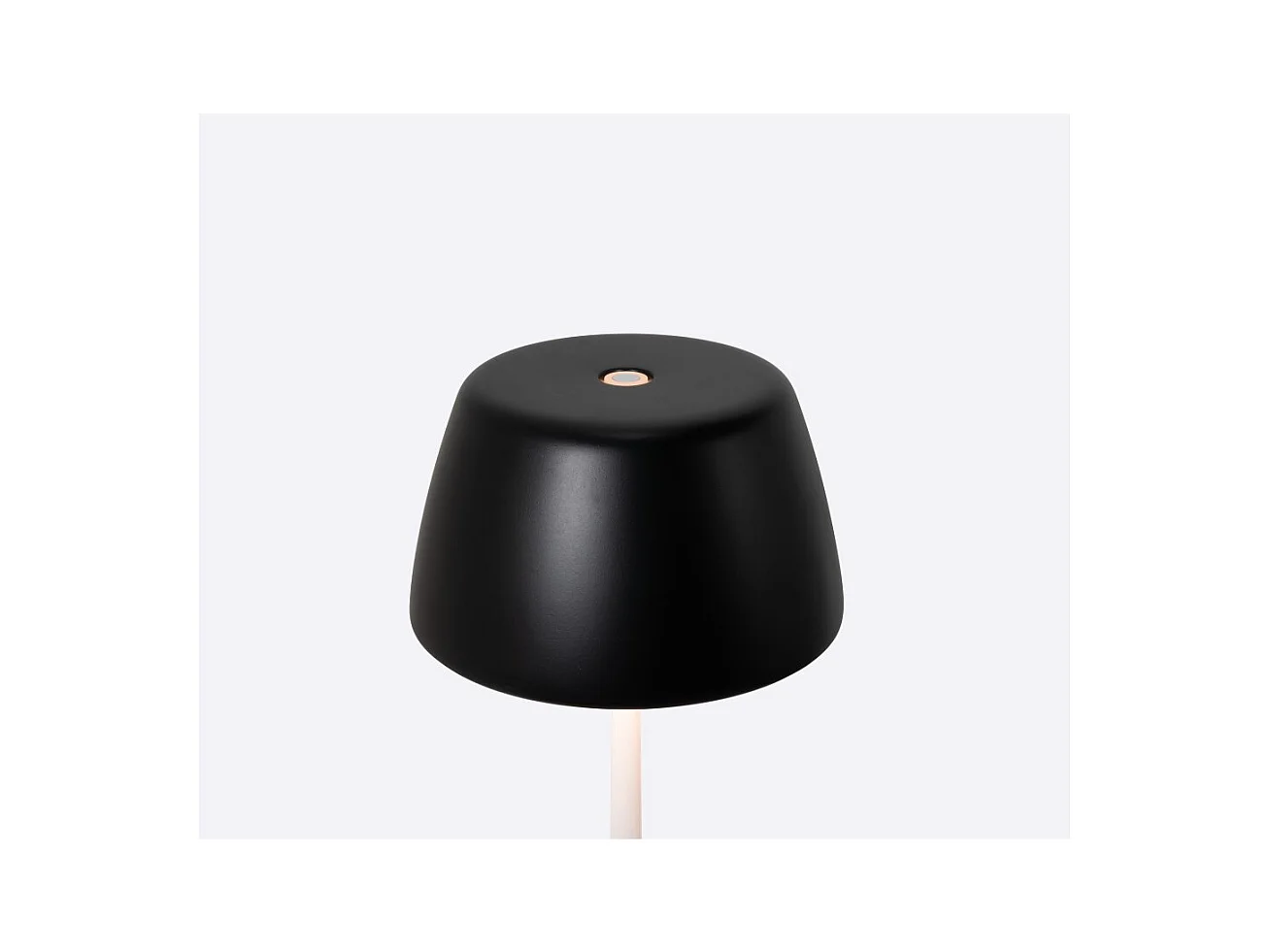 Lampe connectée Trilli Wi-Fi Zafferano - LED rechargeable, tactile, application Wi-Fi, céramique décorée blanche et noire