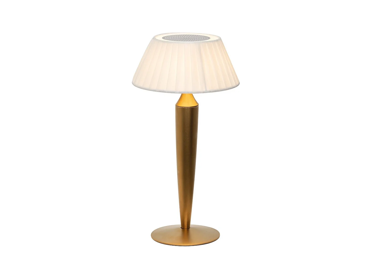 Flaminia Zafferano LED Touch Wiederaufladbare Tischlampe - Klassisches kabelloses Design, Gold