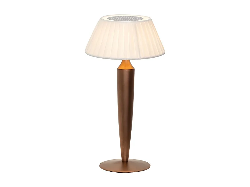 Flaminia Zafferano LED Touch Wiederaufladbare Tischlampe - Klassisches kabelloses Design Bronze