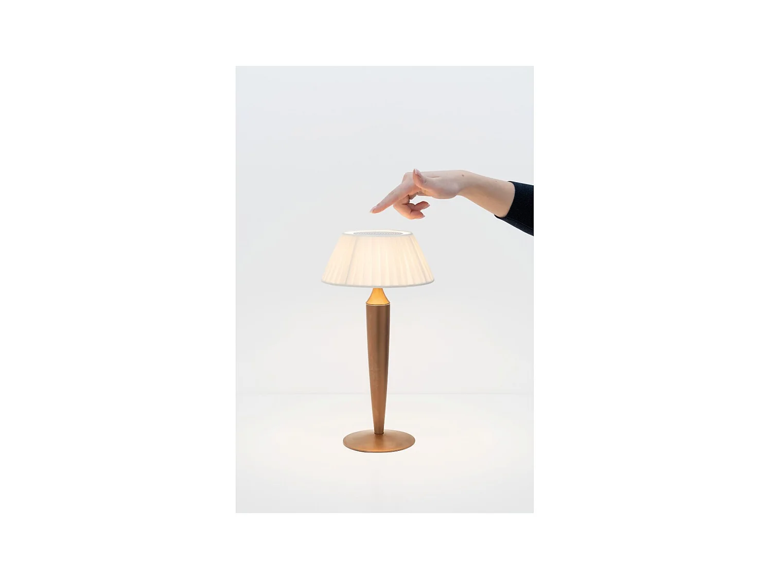 Flaminia Zafferano Led Touch oplaadbare tafellamp - Klassiek design draadloos brons