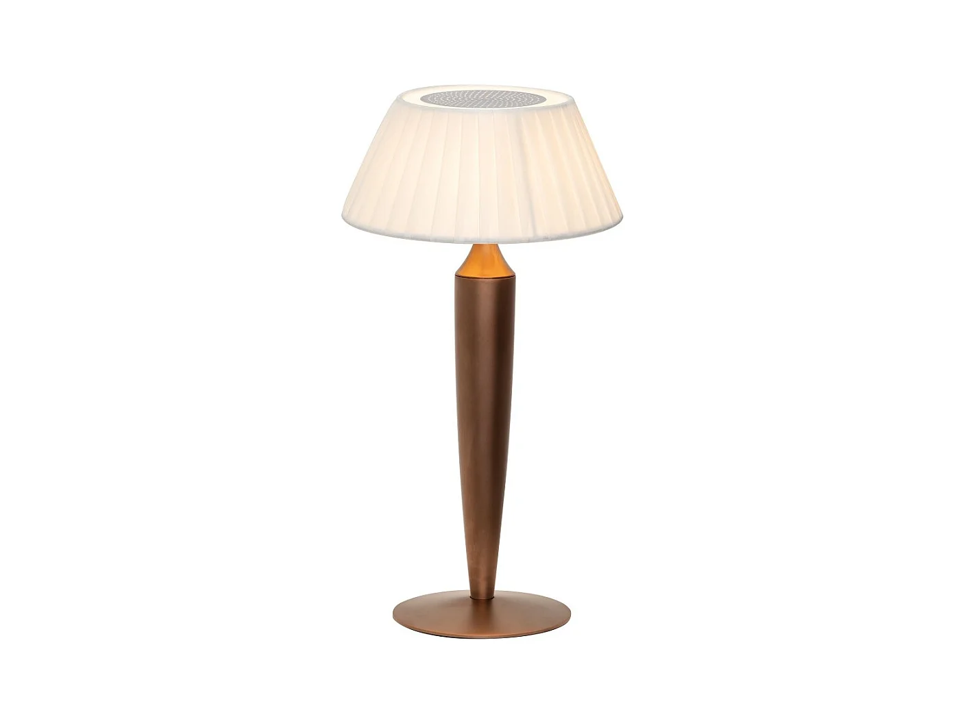 Flaminia Zafferano LED Touch Wiederaufladbare Tischlampe - Klassisches kabelloses Design Bronze