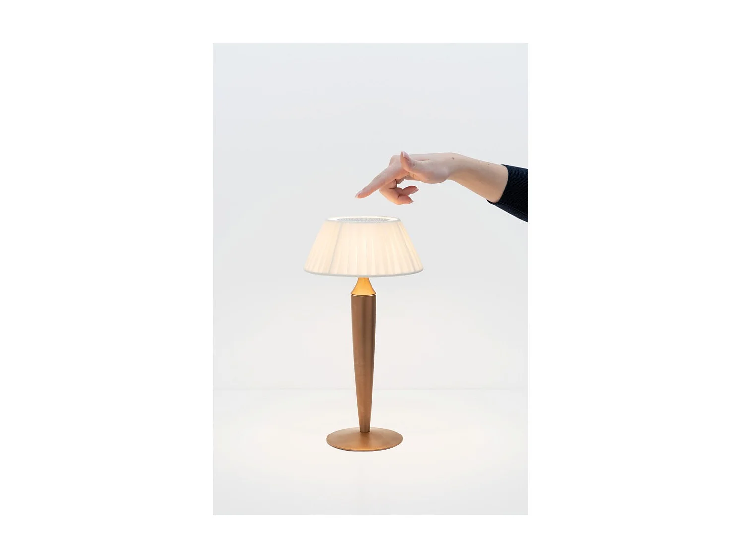 Flaminia Zafferano Lâmpada de Mesa Recarregável Led Touch - Design Clássico Sem Fio Bronze