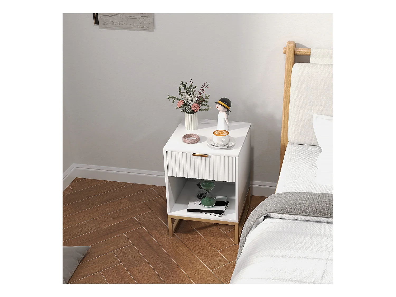 Table de chevet avec tiroirs,avec espace de rangement,table de chevet pour chambre,salon