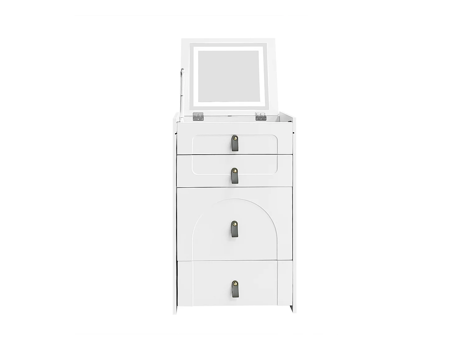 Schminktisch (inkl. Schminkhocker), multifunktionaler Aufbewahrungshocker