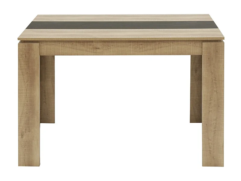 Table de salle à manger rectangle 6 personnes avec 110cm - Noir