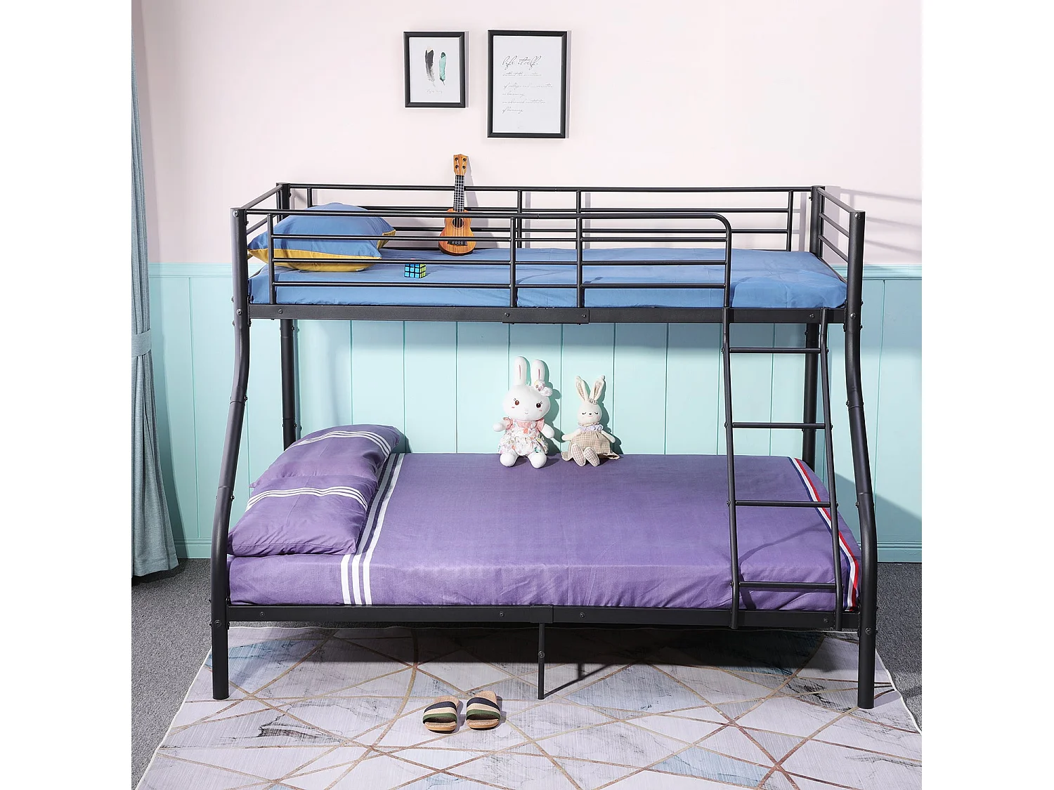 Litera de Metal Negro para Adultos - Diseño Moderno y Resistente