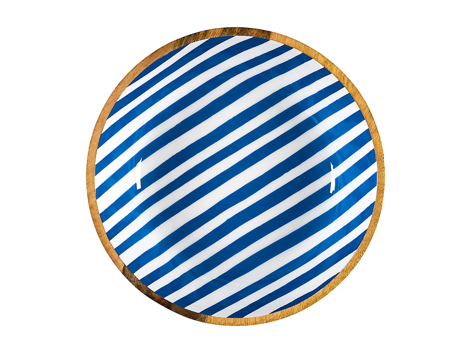 Saladier Manguier Dolce Vita Bleu D33cm Bleu, Blanc