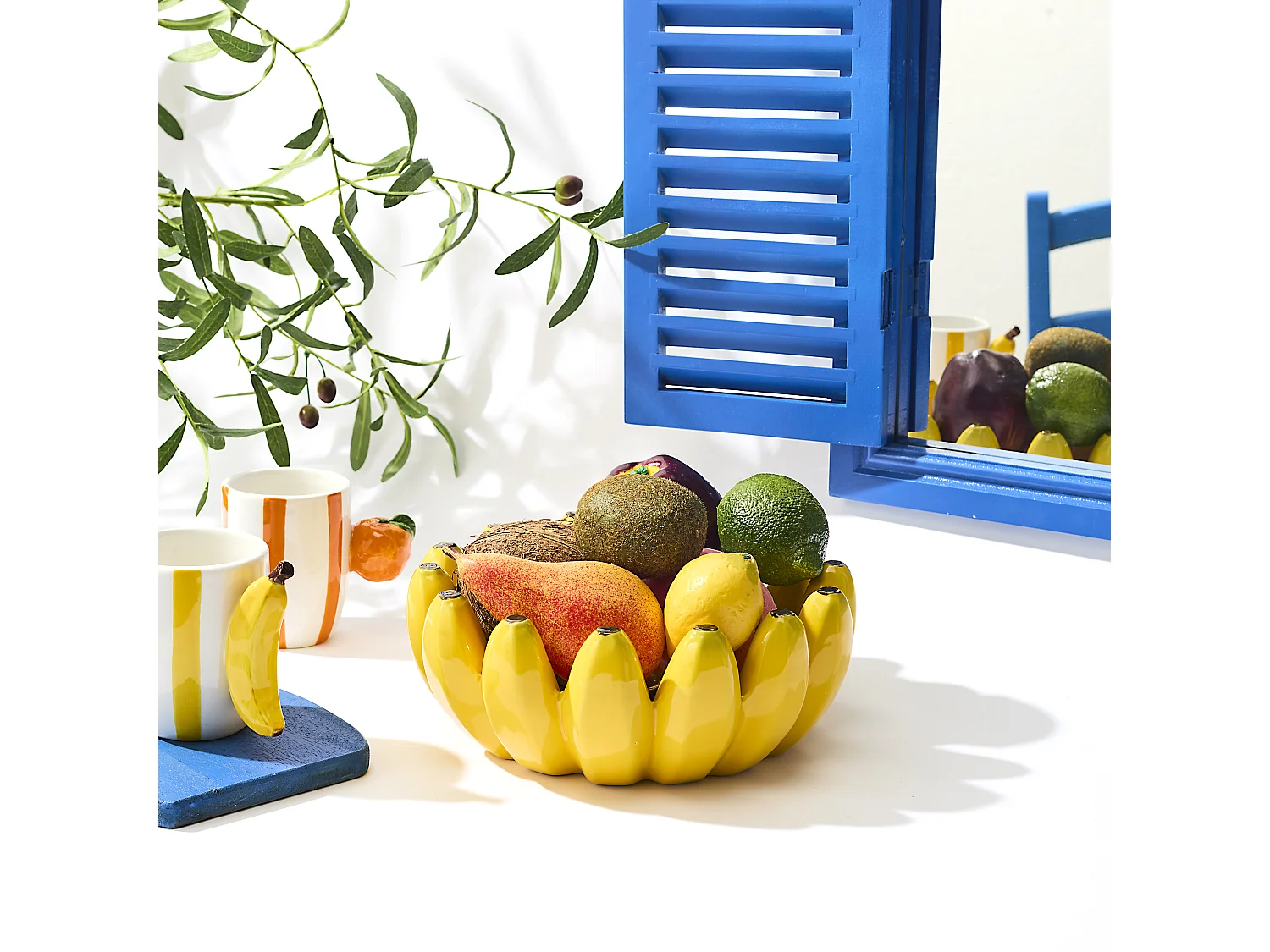 Coupe A Fruit Banane Dolce Vita Jaune