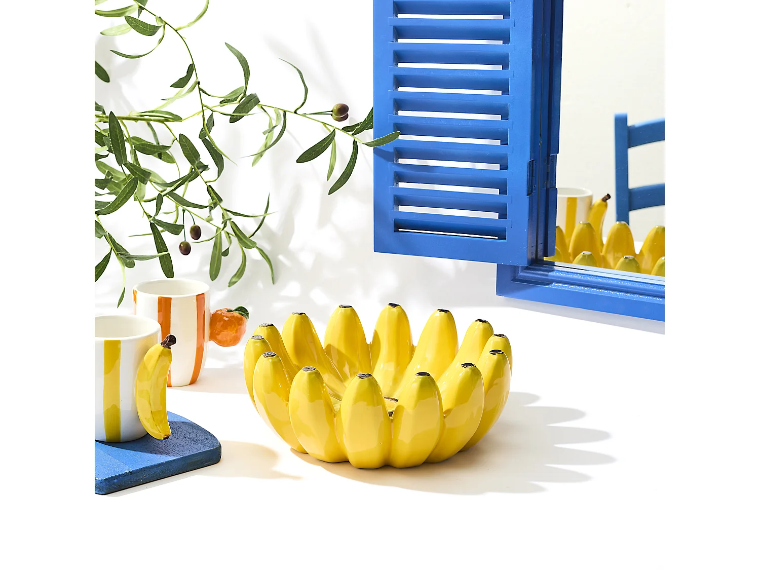 Coupe A Fruit Banane Dolce Vita Jaune