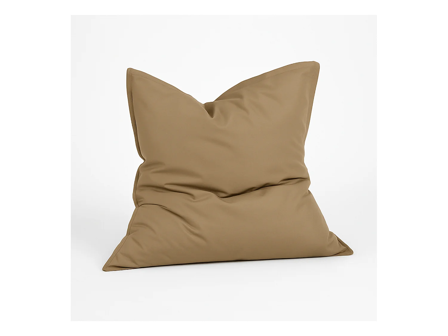 Pouf rectangulaire d'extérieur XXL 180x140cm taupe MOKU