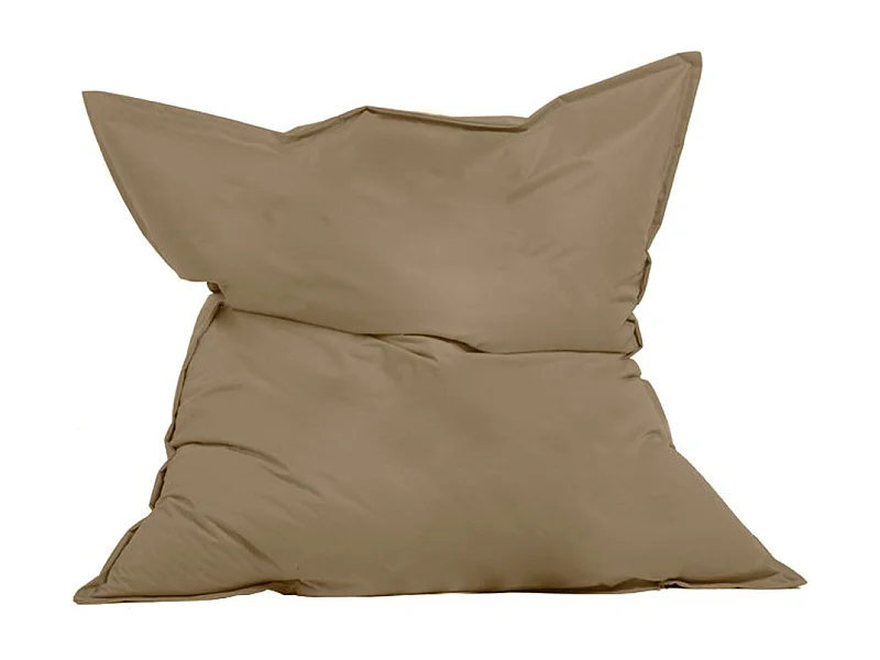 MOKU - Pouf rectangulaire d'extérieur XXL 180x140cm taupe