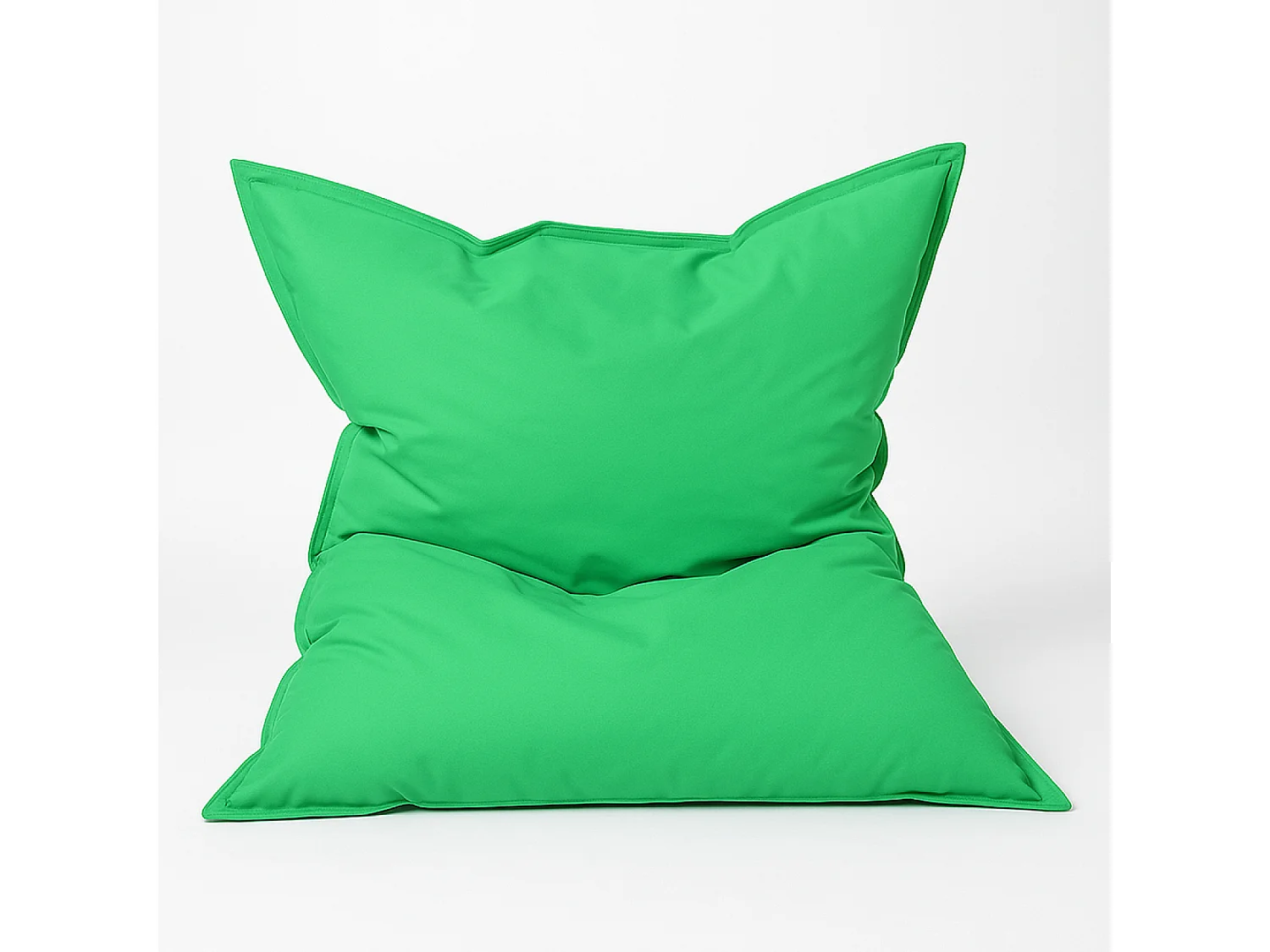Puff exterior XXL verde 180x140cm - Cómodo, resistente, ideal para relajarse al aire libre