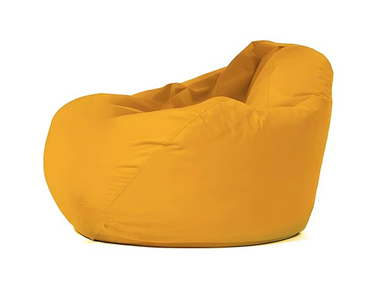 Pouf poire d'extérieur 130x115cm jaune OHAU