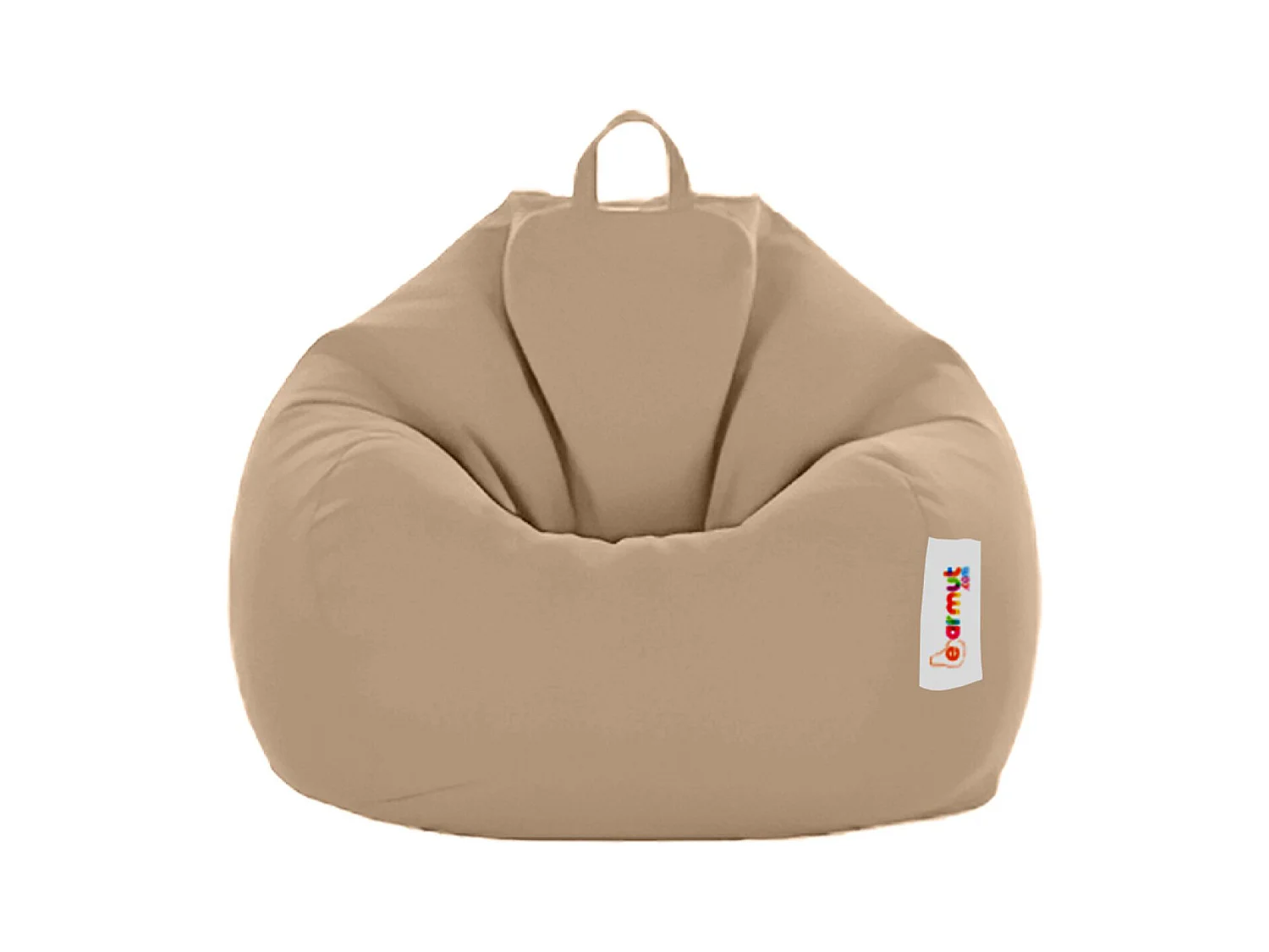 Pouf poire d'extérieur 130x115cm taupe OHAU